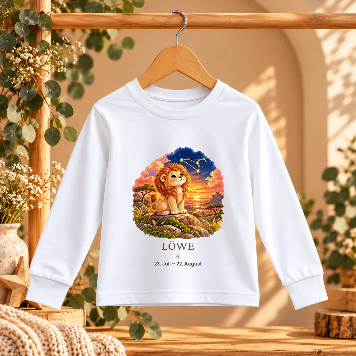 Shirt mit Motiv Löwe aus der Kollektion Deine kleine Sternenwelt