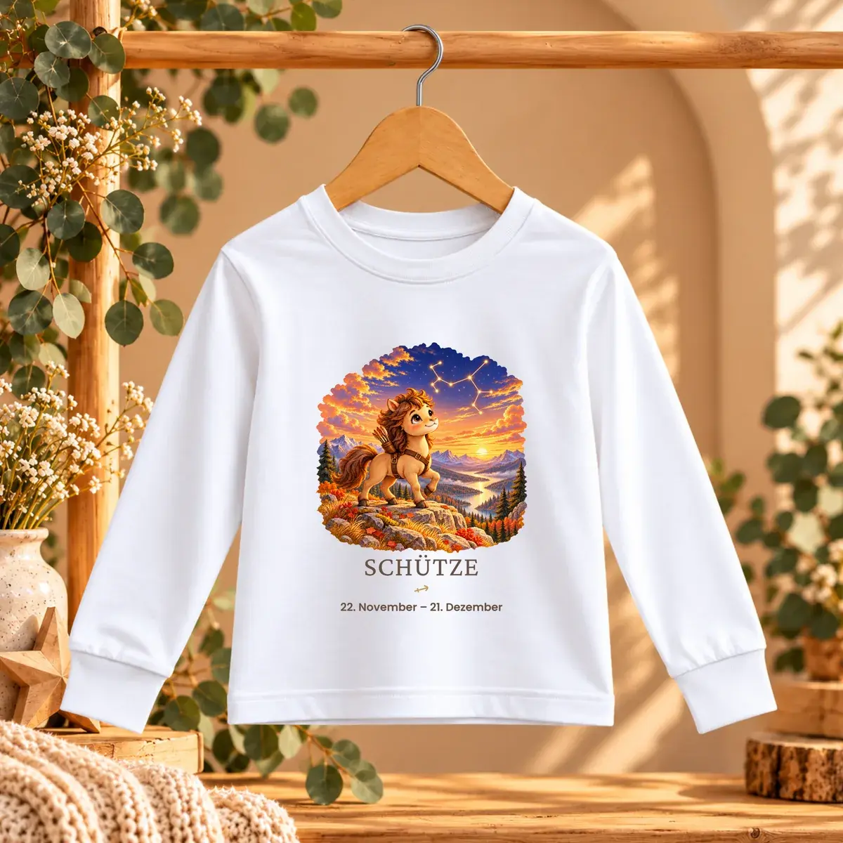 Shirt mit Motiv Schütze aus der Kollektion Deine kleine Sternenwelt