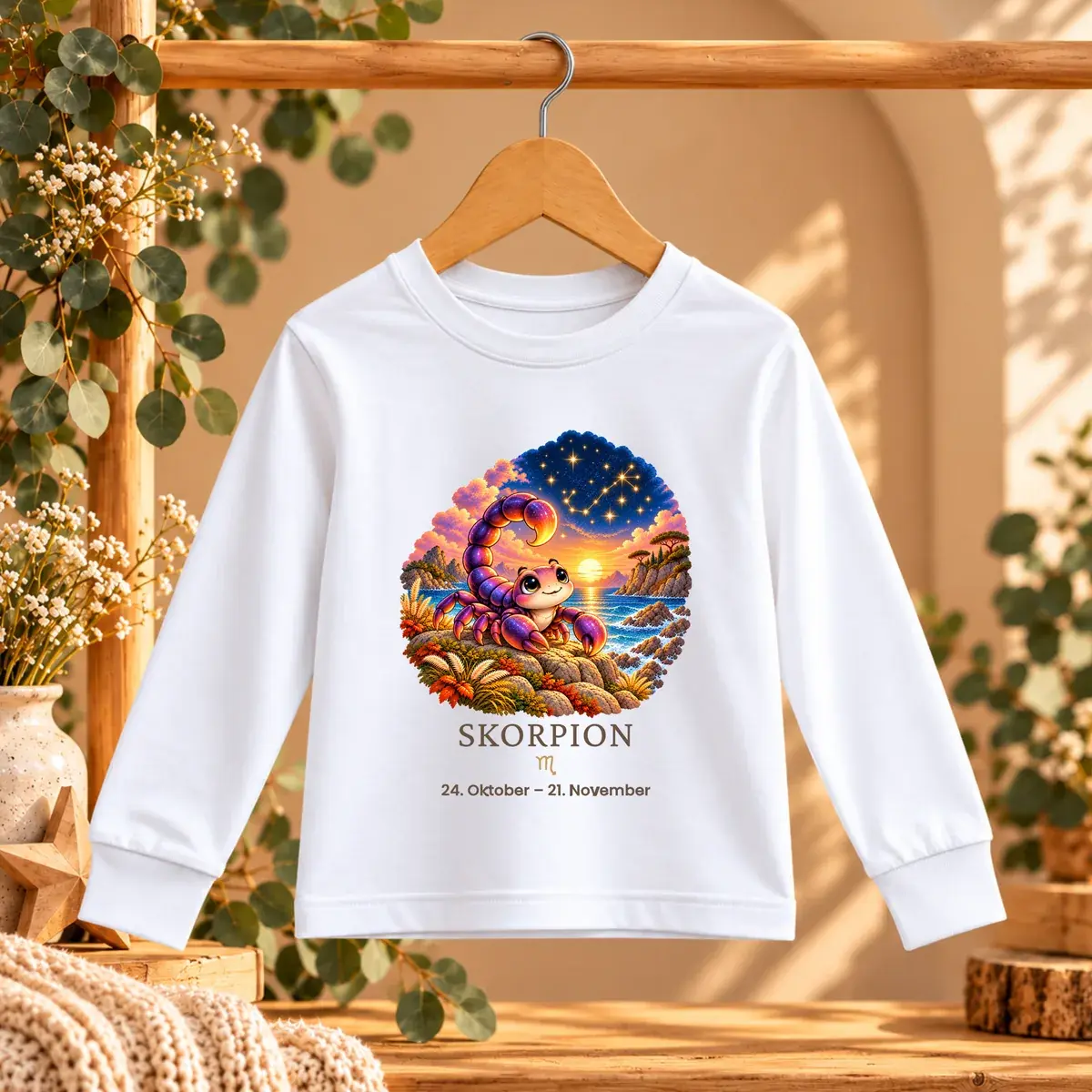 Shirt mit Motiv Skorpion aus der Kollektion Deine kleine Sternenwelt