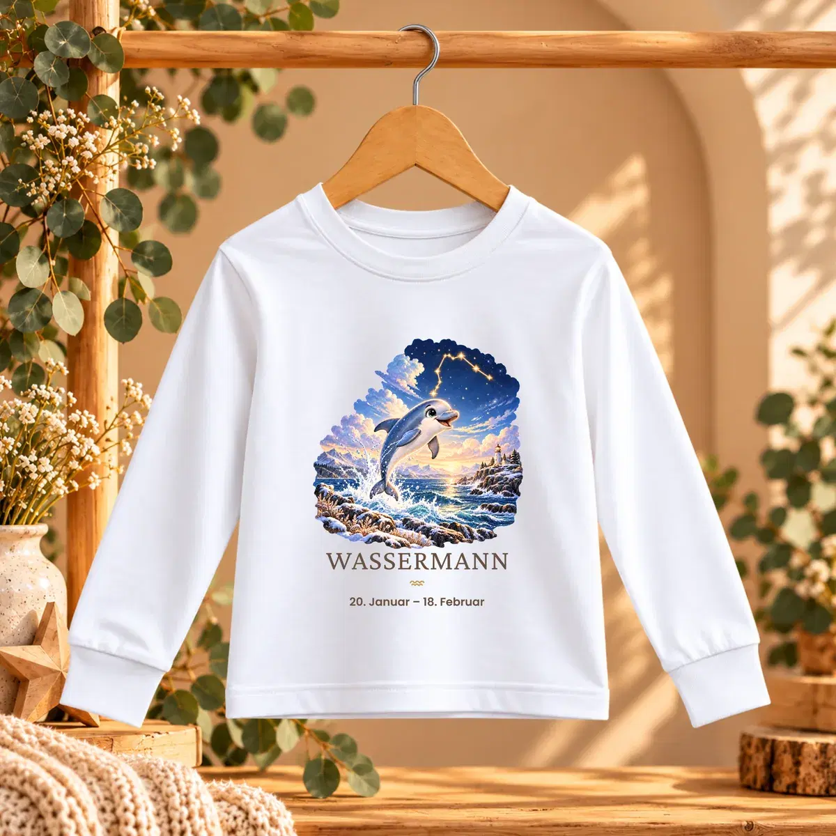 Shirt mit Motiv Wassermann aus der Kollektion Deine kleine Sternenwelt