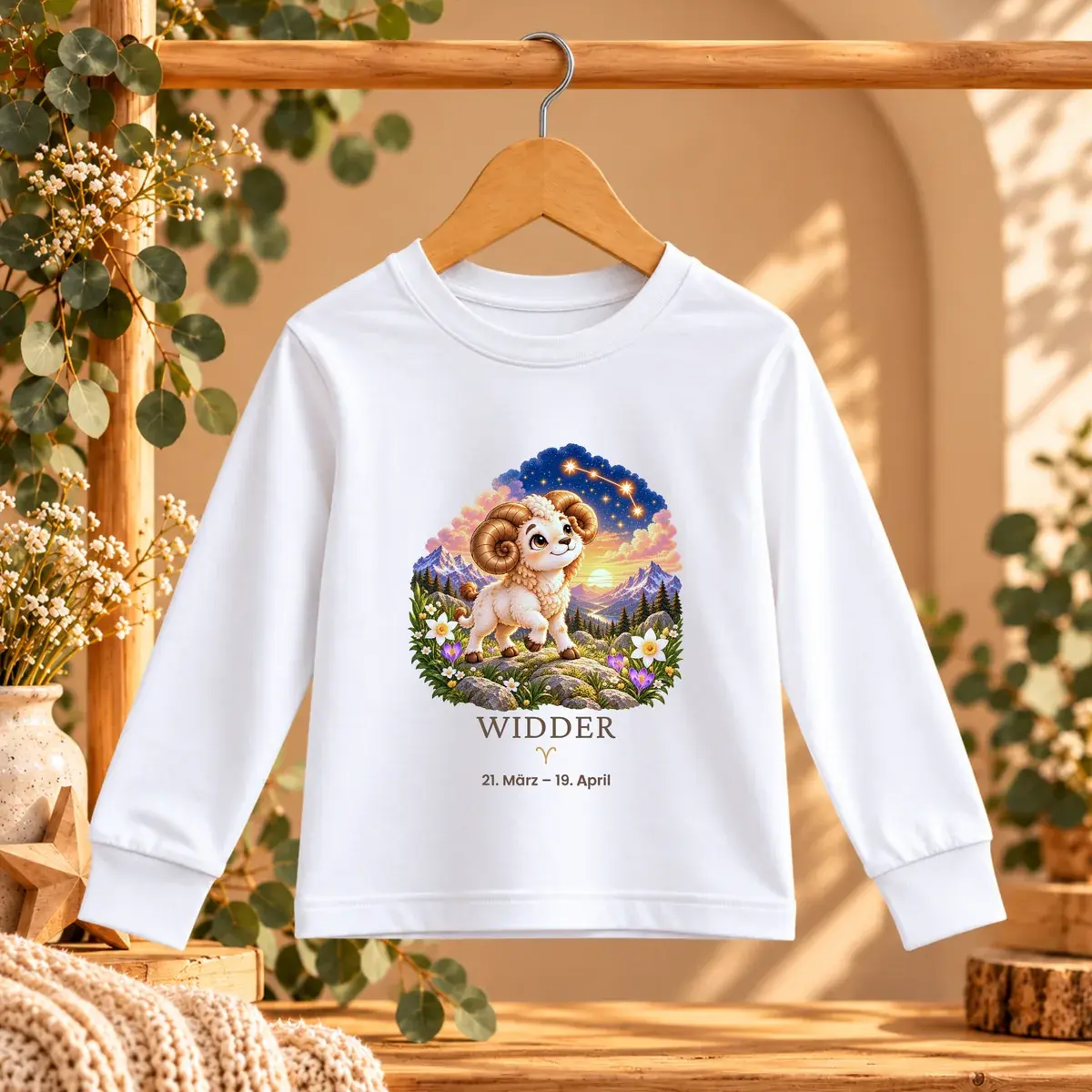 Shirt mit Widder-Motiv aus der Kollektion Deine kleine Sternenwelt